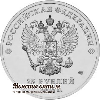 25 рублей 2013 Сочи Лучик и Снежинка Цветная